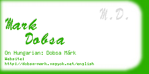 mark dobsa business card